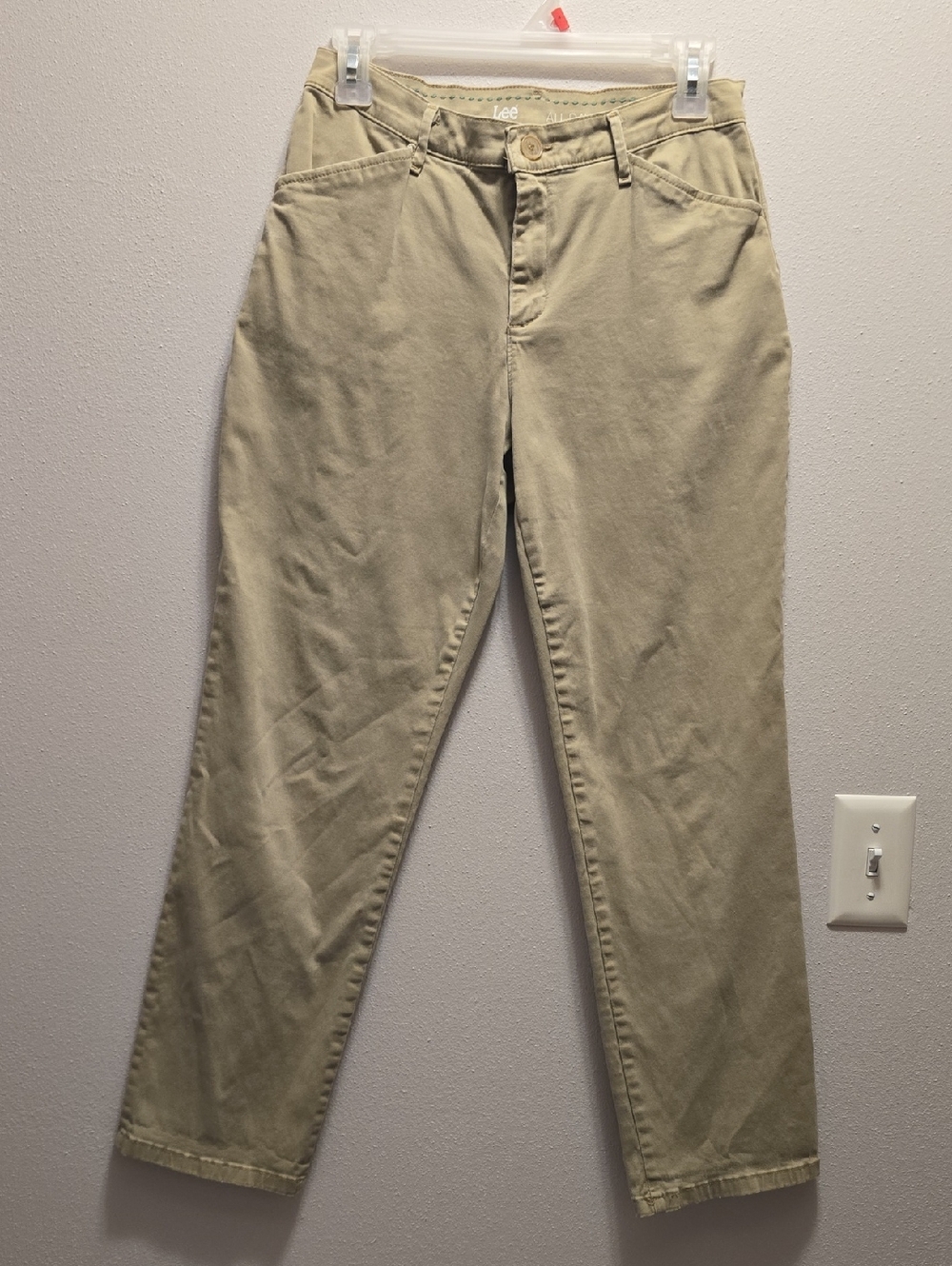 Lee Women's Straight Leg Pants in Khaki